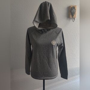 🆕 Central Coast Surf Gray Cotton-blend pullover Athletic Athleisure hood_Small